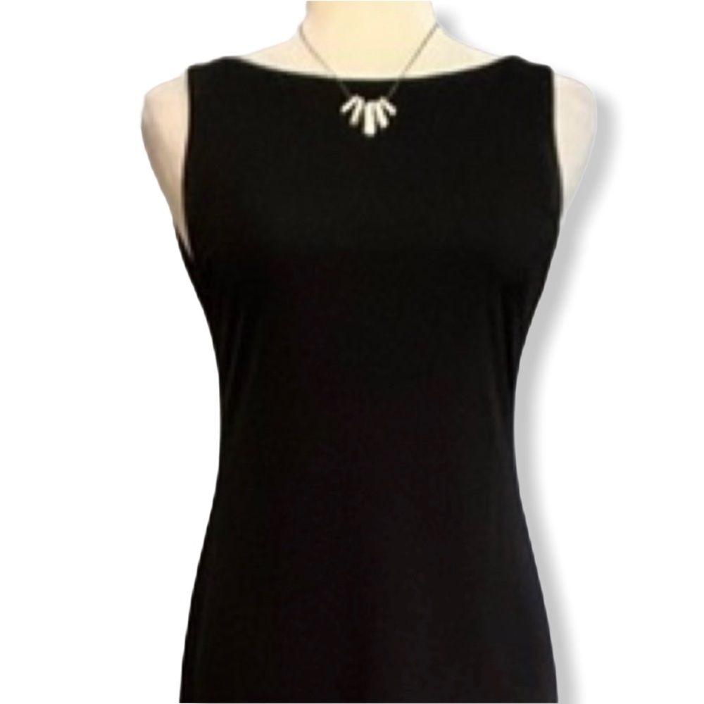 🥳Laundry By Shelli Segal sexy backless black drape neck maxi dress